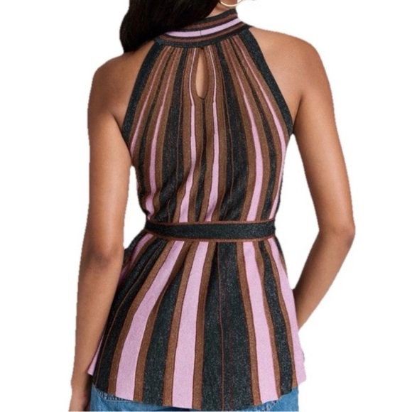 Zimmermann Kaleidoscope Metallic Knit Top W/belt.  Perfect condition. - Picture 2 of 4